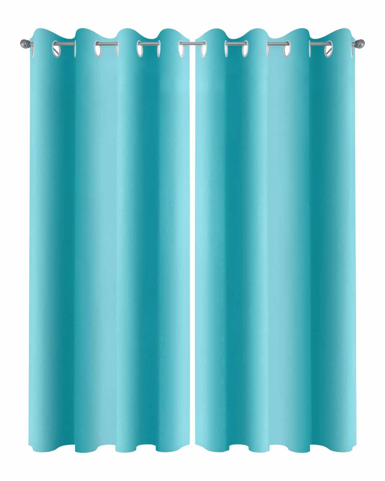 nqOlkjepod Outdoor Curtains for Patio Waterproof, Turquoise Ombre Outdoor Privacy Panels Grommet, Modern Abstract Art Blackout Outside Curtains for Porch/Cabana/Pergola/Gazebo 54"x95", 2 Panels