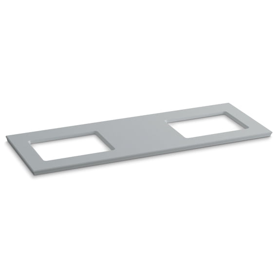 Kohler K-5461 Solid/Expressions 61-5/8" Solid Surface Material Vanity Top - Grey