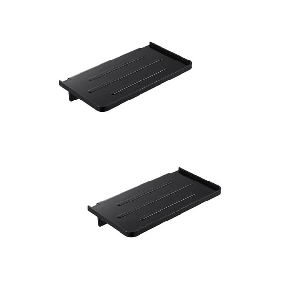 Hemoton 2pcs Bathroom Toilet Phone Holder Stick-on Wall Mounted Phone Shelf Speaker Shelf