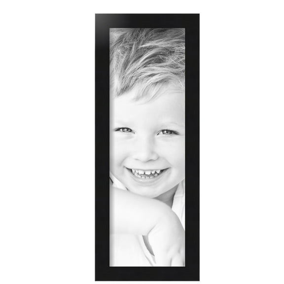 ArtToFrames 7x21 inch Black Steel Picture Frame, Black MDF Poster Frame (4639)