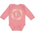 thumbnail image 3 of Inktastic Llama Rose Flower Wreath Girls Long Sleeve Baby Bodysuit, 3 of 5