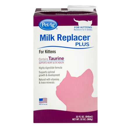 Pet Ag Milk Replacer Plus for Kittens, 32.0 FL OZ ...