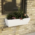 thumbnail image 6 of Acadia 36 Inch White Self Watering Window Box Planter with Steel Wall Brackets, Single pack, 6 of 7