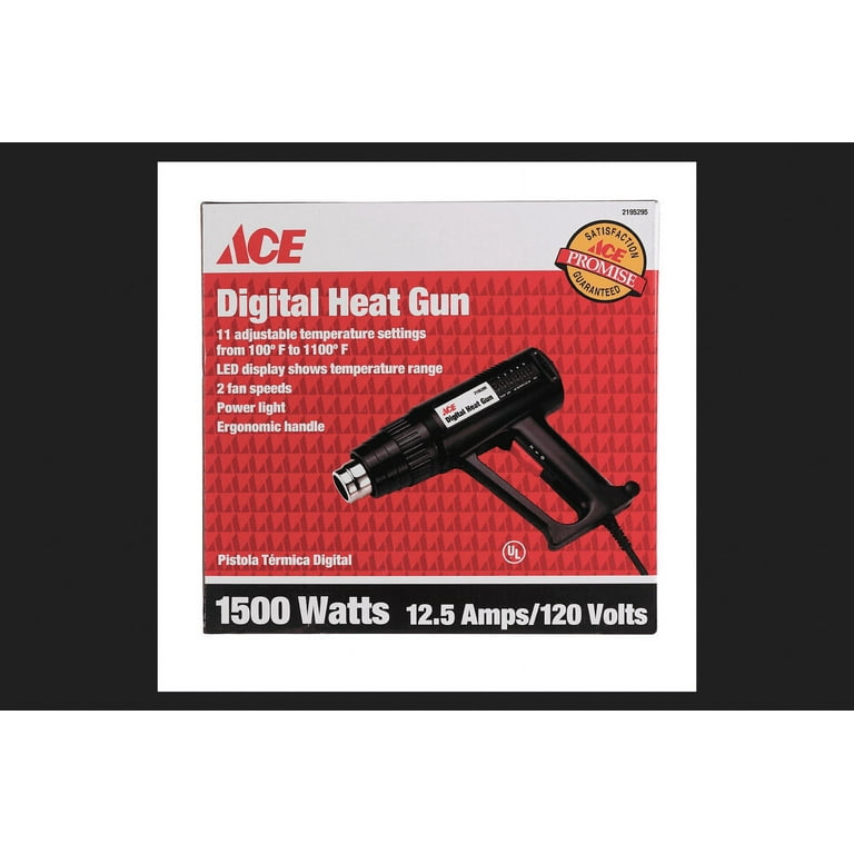Ace 12.5 amps 1500 W 120 V Digital Heat Gun - Ace Hardware
