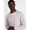 thumbnail image 4 of George Men's Henley Shirt with Long Sleeves, Sizes S-5XB, 4 of 5
