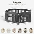 thumbnail image 4 of JOINSUN 24" Plastic Dog Playpen, 6 Panel Lightweight Portable Pet Pen for Indoor, Customizable Puppy Playpen, Black, 4 of 5