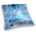 thumbnail image 3 of Abstract Fractal Background Velvet Plush Throw Pillow Cushion Case Cover - 16" x 16" - Invisible Zipper Home Decor Floral for Couch Sofa No Pillow Insert, 3 of 5