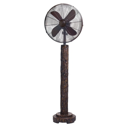 DecoBREEZE Pedestal Fan Adjustable Height 3-Speed Oscillating Fan, 16-Inch, Fir