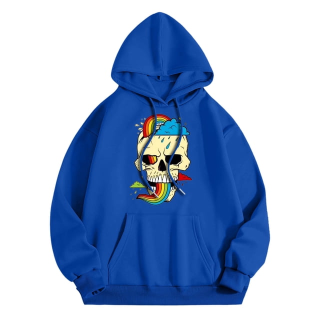 toraway Sweatshirt Dress with Pockets Men's Hooded Sweatshirt L