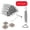 Sliver, variant on Qunbio 5.5'' Trampoline Springs, 24 Pcs Heavy-Duty Galvanized Steel Replacement Trampoline Springs with V-Ring