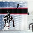 thumbnail image 1 of Ambesonne Americana Shower Curtain, Baseball Player Stars, 69"Wx70"L, Multicolor, 1 of 3
