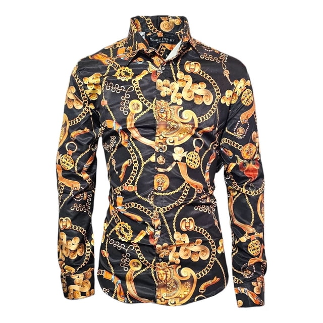 Camisa Buchona Para Hombre, Moda Caballero, Casual, Slim Fit
