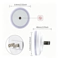 thumbnail image 3 of Night Light – Plug in LED Light Sensor Night Light for Bedroom Nursery, Warm White Glow Sleep Friendly Lamp, A, 3 of 6