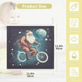 thumbnail image 2 of SKYSONIC 5 PCS Retro Space Santa Claus Baby Muslin Washcloths, Merry Christmas Face Towel Burp Cloths Ultrasoft Absorbent Cotton Bath Wipes Towels for Newborn Boys Girls, 2 of 7