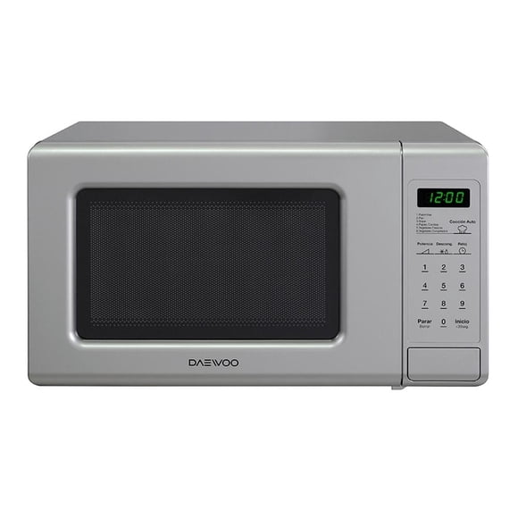 Horno de Microondas Daewoo 0.7 Pies Cúbicos Silver