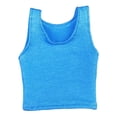 thumbnail image 2 of Chaleco femenino a escala 1/6, ropa de muñeca hecha a mano, disfraz para figuras de 12 pulgadas. Azul, 2 of 9