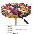 thumbnail image 4 of Lsque Fox Face Round Bar chair cushion covers Velvet Fabric Premium Comfort Protects from Scratches and Stains for 14-17 Inch Chair- 13 inch, 4 of 7