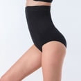 thumbnail image 3 of Defitshape Women's Shapewear Brief Tummy Control 2 Pack Seamless Shaper Shorts High Waisted Underwear Summer Firm High Waisted Slimming Black 0-2, 3 of 5