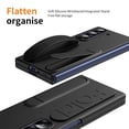 thumbnail image 6 of for Samsung Galaxy Z Fold 6 Case, Stylish Wristband Kickstand Silicone Screen Protector Drop Protective Skin-Friendly Shockproof Folding Case Cover for Samsung Galaxy Z Fold 6, Black, 6 of 7