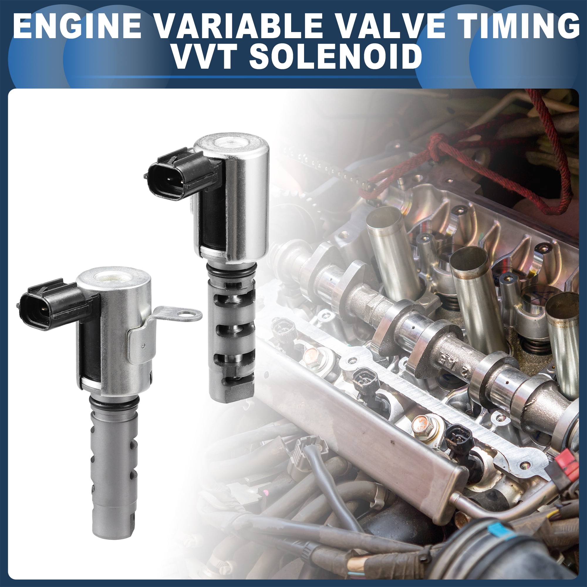 Unique Bargains Engine Variable Valve Timing VVT Solenoid, No.1534020010 for LEXUS ES300 1999-2003 Silver Tone, 2 Pcs