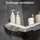 thumbnail image 4 of Wall Mount Corner Shelf Punch Free 180 Degree Rotatable Hollow Drain Bathroom Shower Shampoo Storage Rack Holder Organizer Bathroom Supplies, 4 of 5