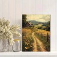 thumbnail image 2 of Qisvanset 12x16 Inch Framed Canvas Wall Art Vintage Pastoral Countryside Antique Inspired Rural Home Wall Art, 2 of 8