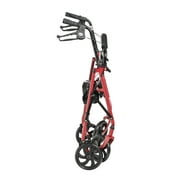 Drive Medical Durable 4-Wheel Rollator with 7.5 Casters, Red