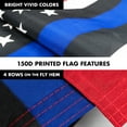 thumbnail image 5 of G128 Combo Pack: 6 Feet Tangle Free Spinning Flagpole (Silver) Blue lives matter Flag 3x5 ft Printed 150D Brass Grommets (Flag Included) Aluminum Flag Pole, 5 of 8