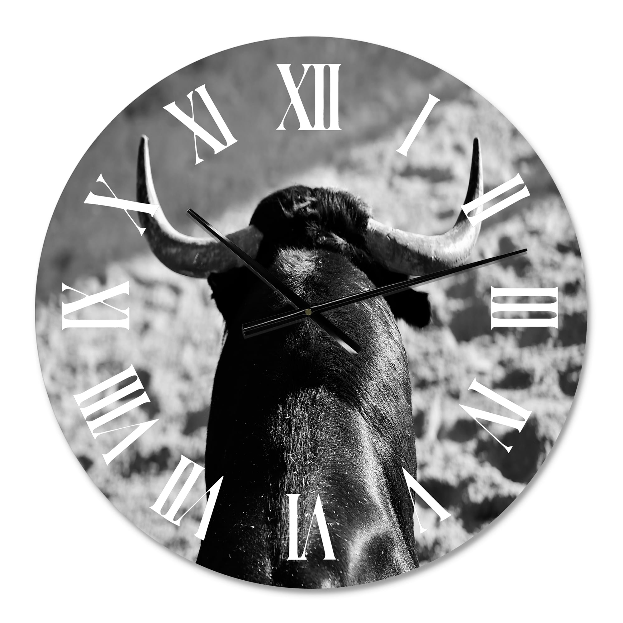 Designart 1 in Quartz Farmhouse Wall Clock