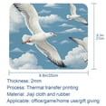 thumbnail image 5 of Seagull 8.3x9.8 Inch Square Printed Desk Mat Mouse Pad for Office and Gaming, Non-Slip Rubber Bottom, 5 of 6
