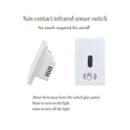 thumbnail image 2 of Smart Light Switch Wall Light Switch Wave Infrared Sensor No Need Touch Electrical Power on Off US Plug,1 x Smart Light Switch,White, 2 of 7