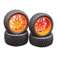 thumbnail image 2 of Tachiuwa RC Car Tires 1/10 Vehicles Model Spare Parts Modified Assembly for HPI 94166 Orange, 2 of 3