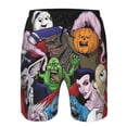 thumbnail image 4 of Animation Ghostbusters Men's Beach Shorts Swim Trunks Casual Quick Dry Board Shorts Swimwear with Mesh Lined and Pockets, 4 of 8