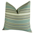 thumbnail image 1 of Plutus Coussin Chic Rayé Aloe Fait Main, (20 Pouces x 36 Pouces Très Grand), 1 of 2