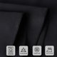 thumbnail image 5 of Mantel redondo CKIKU de poliéster negro de 90 cm (8 paquetes), 5 of 8