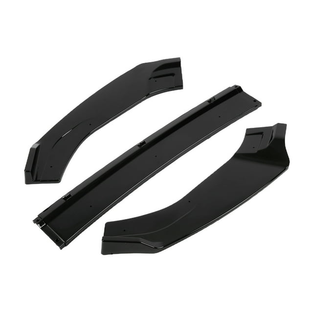 Front Bumper Lip Splitter Spoiler, 3 Sections Front Bumper Splitter Lip Spoiler Front Bumper Lip Chin Splitter Spoiler Replacement for MK7 MK7.5 GTD R 2013-2020