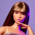 thumbnail image 3 of Barbie Looks Doll, Collectible No. 24 with Brown Hair & Modern Y2K Fashion, Shimmery Pink Strapless Dress with Peep-Toe Heels, 3 of 5