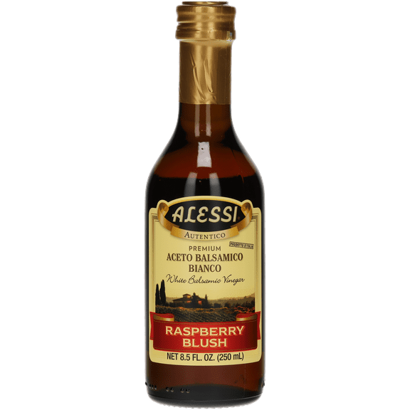 Alessi Vinegar White Balsamic Raspberry Blush, 8.5 fl. oz.