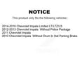 thumbnail image 2 of Transit Auto Front Rear Disc Brake Rotors and Semi-Metallic Pads Kit for Car Chevrolet Impala Limited K8S-100813, 2 of 11