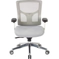 thumbnail image 3 of ProGrid White Mesh High Back Chair-Color:Pink, 3 of 6