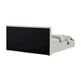 thumbnail image 4 of Meridian Furniture Nico Cream Velvet King Bed, 4 of 8