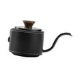 thumbnail image 4 of Mini hervidor de café vertido de acero inoxidable, cafetera con boquilla, tetera de acampada de 180 ml para el hogar, restaurante, regalo de pesca Negro, 4 of 8