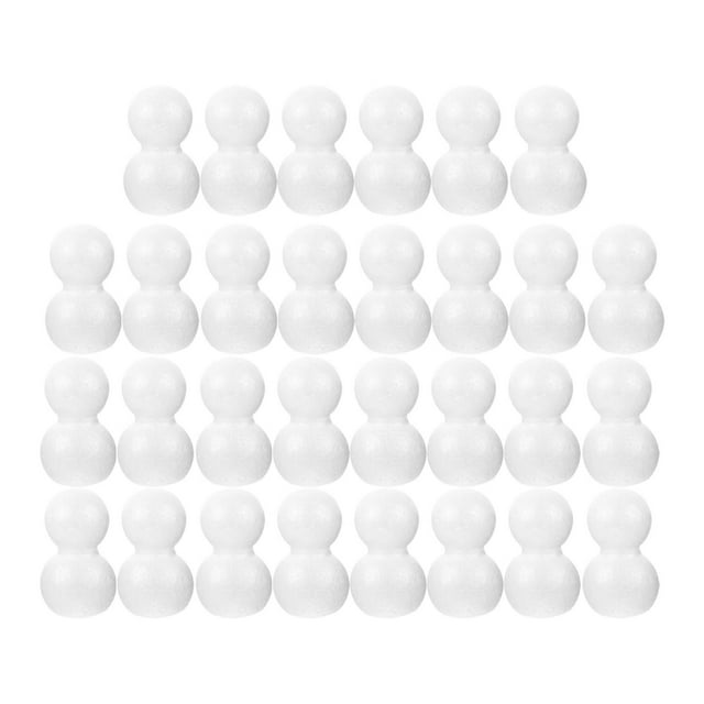 Muñeco de nieve de espuma, manualidades, adornos, decoración del hogar, pintura, modelos hechos a mano, bolas de espuma 9 cm