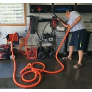 Cen-Tec Systems Industrial Hose Reel and 50 Ft. Hose for Shop Vacuums