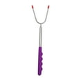 thumbnail image 3 of DOLITY BBQ Fourche Extensible Réutilisable Poignée en Bois Polyvalent Feu de Camp violet, 3 of 7