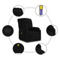 thumbnail image 4 of vidaXL Massage Recliner Chair Black Fabric, 4 of 5