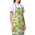 thumbnail image 4 of Pofeuu Cute Dinosaurs Cartoon Print Aprons with Pockets, Cute Aprons for Kitchen, Cooking, Server, Barber, Chef Apron, 4 of 7
