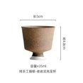 thumbnail image 2 of 2pc/set 35ml Small High Foot Master Cup Bowl Tasting Tea Mug Retro Old Rock Clay Teacup Pure Handmade Tracing Silver Ceramic Cup, 2 of 8