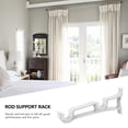 thumbnail image 2 of Heavy Duty Wall Mount Coat Hanger Rack with Double Curtain Rod Brackets for Clothes Hanging and Storage, 2 of 6