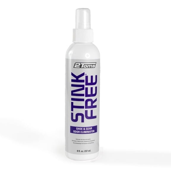 2Toms StinkFree Spray, Shoe Deodorizer and Odor Eliminator for Stink and Sweat in Gear and Shoes, 8 Ounce Bottle